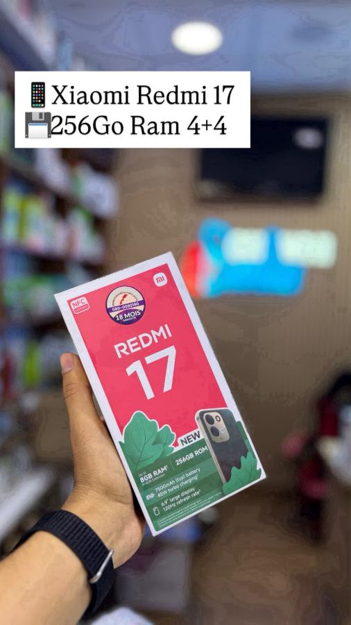 Xiaomi Redmi 17 256 Go Noir — Neuf scellé · 256 Go · Noir, à Bettana, Salé